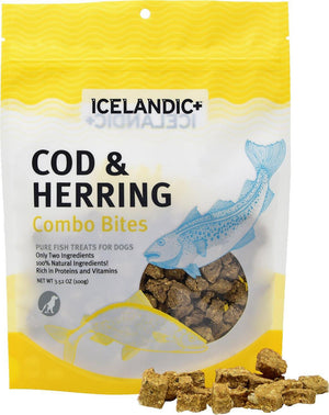 Icelandic Dog Combo  Bites Cod Herring 6Ct - Pet Totality