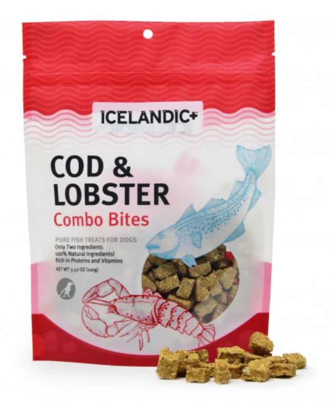 Icelandic Dog Combo  Bites Cod Lobster 6Ct