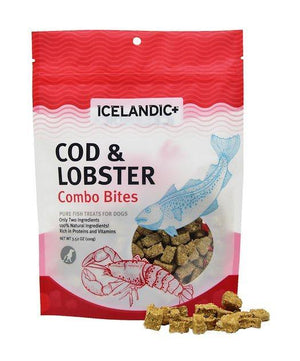 Icelandic Dog Combo  Bites Cod Salmon 6Ct - Pet Totality