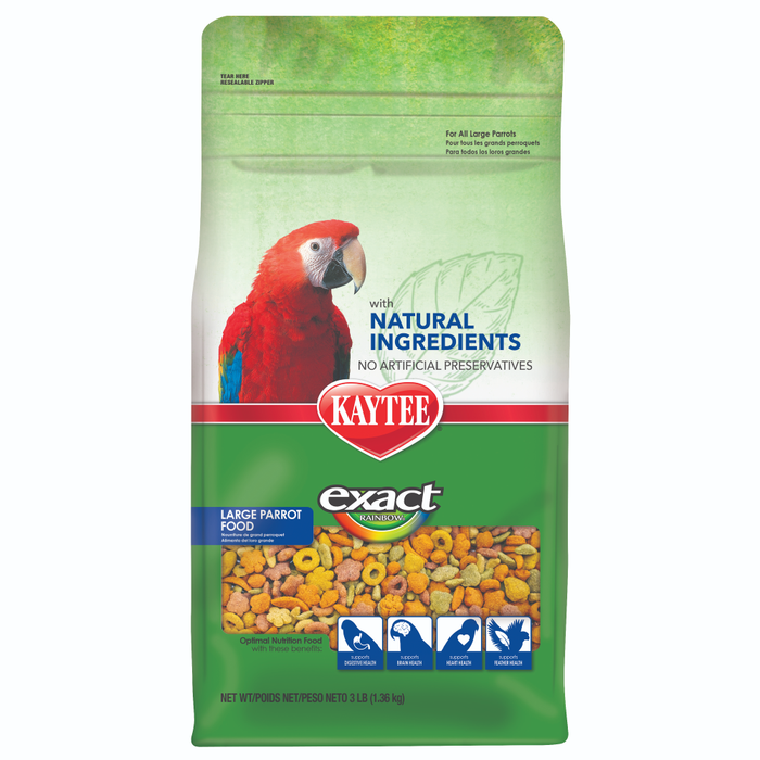 Kaytee Exact Natural Large Parrot Food,  3Lb