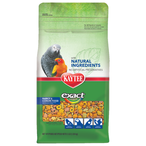 Kaytee Exact Natural Parrot Conure Food,  3Lb - Pet Totality