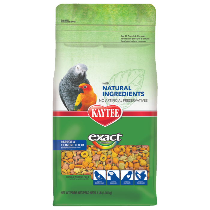 Kaytee Exact Natural Parrot Conure Food,  3Lb