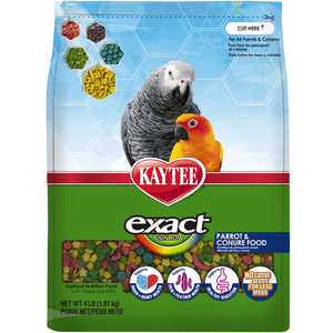 Kaytee Exact Parrot/Conure Rainbow 4Lb - Pet Totality