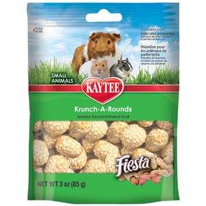Kaytee Fiesta Krunch Arounds Small Animial Peanuts 3Oz - Pet Totality