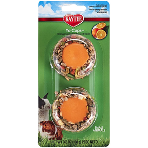 Kaytee Fiesta Orange/Tangerina Small Animal Yogurt Cup 3.8Oz - Pet Totality
