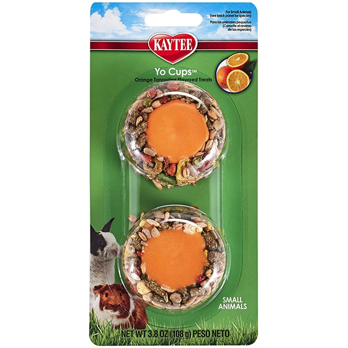 Kaytee Fiesta Orange/Tangerina Small Animal Yogurt Cup 3.8Oz
