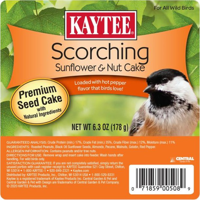 Kaytee Scorching Sunflower & Nut Cake 6.3Oz