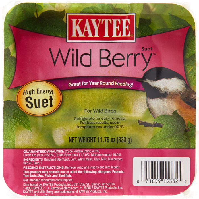 Kaytee Wild Berry Suet 11.75Oz