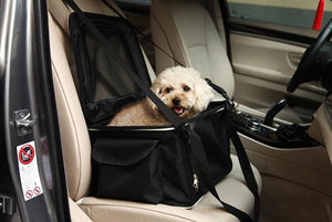 Lightweight Collapsible Safety Travel Wire Folding Pet Car Seat Carrier - Pet Totality