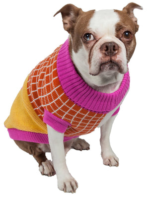 Lovable-Bark Heavy Knit Ribbed Fashion Pet Sweater - Pet Totality