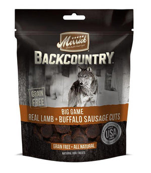 Merrick Backcountry Big Game Real Lamb And Buffalo Sausage Cuts 7Oz - Pet Totality