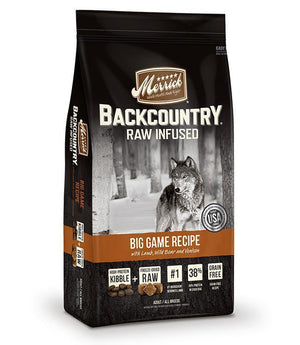 Merrick Backcountry Raw Infused Big Game Recipe 22Lb - Pet Totality