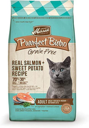 Merrick Cat Purrfect Bistro Grain Free Adult Salmon 4Lb - Pet Totality