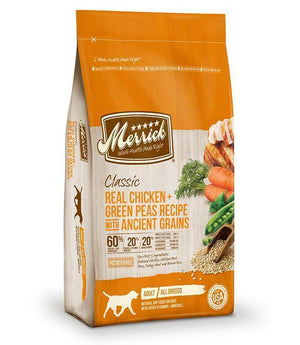 Merrick Classic Real Chicken And Green Peas Recipe With Ancient Grains 12Lb - Pet Totality