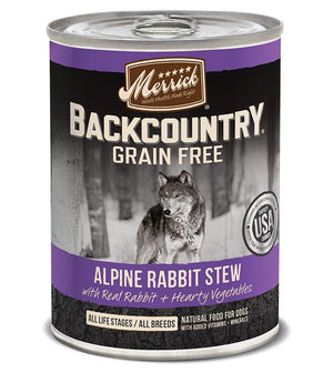 Merrick Dog Backcountry Grain Free Rabbit Stew 12.7Oz - Pet Totality