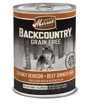 Merrick Dog Backcountry Venison & Beef 12.7Oz - Pet Totality