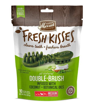 Merrick Fresh Kisses Coconut Oil For Medium Dogs (30-70 Lbs) 12Oz - Pet Totality