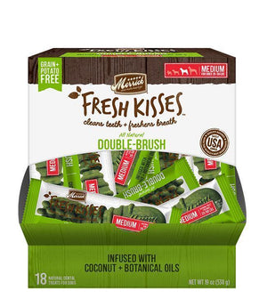 Merrick Fresh Kisses Coconut Oil Singles For Medium Dogs (30-70 Lbs) - Pet Totality