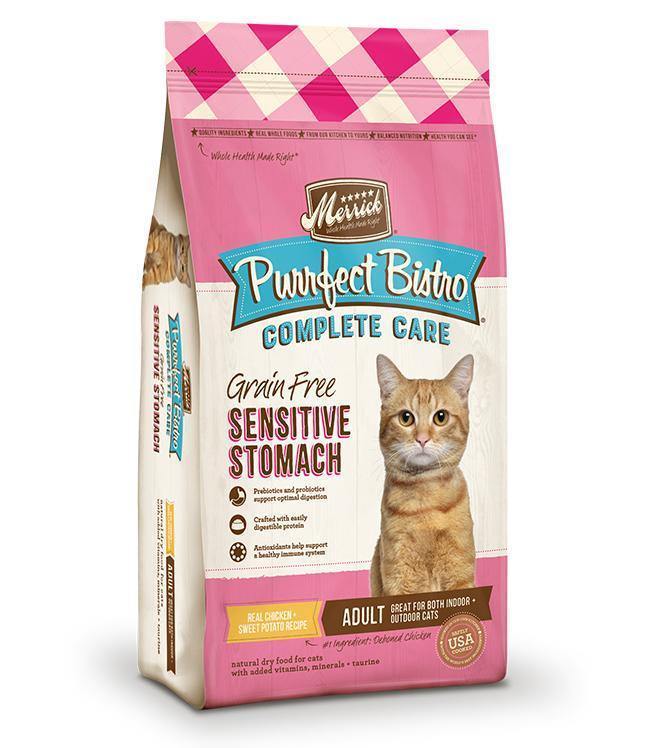 Merrick Purrfect Bistro Complete Care Sensitive Stomach Recipe 7Lb