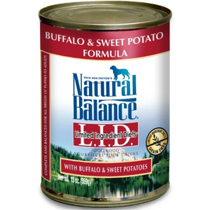 Natural Balance Lid Buffalo & Sweet Potatoes 12Ea/13Oz - Pet Totality