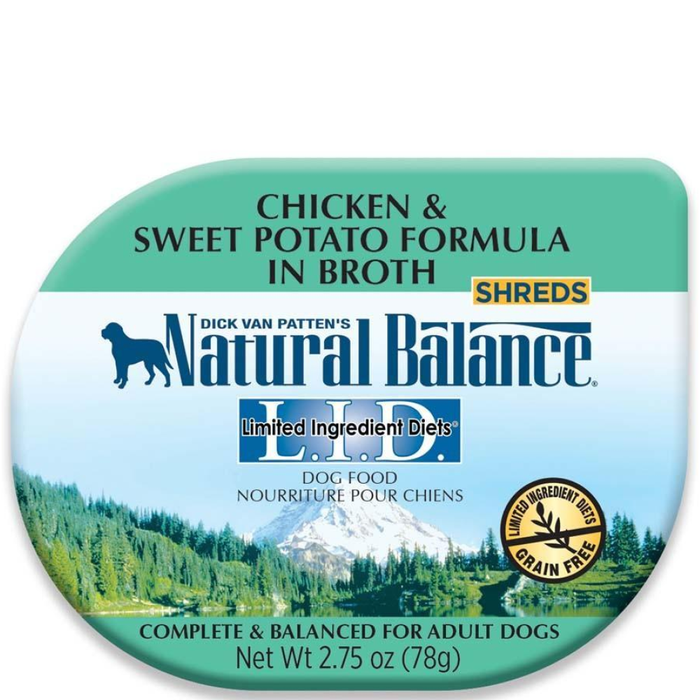 Natural Balance Lid Chicken & Sweet Potato In Broth Dog Food 24Ea/2.75Oz