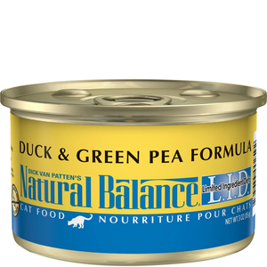 Natural Balance Lid Duck & Green Pea Formula Canned Cat Food 24/5.5Oz - Pet Totality