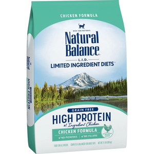 Natural Balance Lid High Protein Dry Cat Food Chicken 11Lb - Pet Totality
