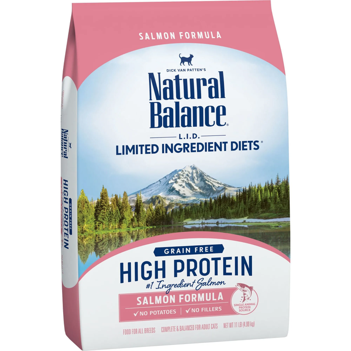 Natural Balance Lid High Protein Dry Cat Food Salmon 11Lb