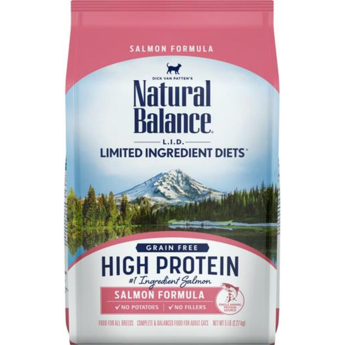 Natural Balance Lid High Protein Dry Cat Food Salmon 5Lb