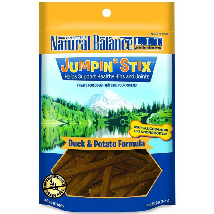 Natural Balance Lit Hip-Stix Duck Formula Semi-Moist Dog Treat 5Oz