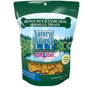 Natural Balance L.I.T. Limited Ingredient Treats Brown Rice & Lamb Meal 8Oz - Pet Totality