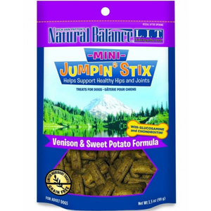 Natural Balance Lit Mini Hip-Stix Venison Formula Semi-Moist Dog Treat 3.5 Oz - Pet Totality