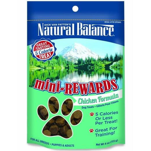 Natural Balance Mini Rewards Chicken Formula Semi-Moist Dog Treat 4Oz - Pet Totality