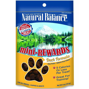 Natural Balance Mini Rewards Duck Formula Semi-Moist Dog Treat 4Oz - Pet Totality