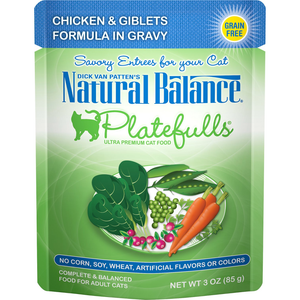 Natural Balance Platefulls Chicken & Giblets Formula In Gravy Cat Food - Pet Totality