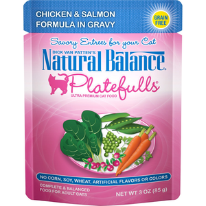 Natural Balance Platefulls Chicken & Salmon Formula In Gravy Cat Food - Pet Totality