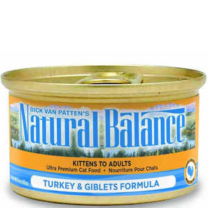 Natural Balance Turkey & Giblets Formula Canned Cat Food 24/5.5Oz - Pet Totality