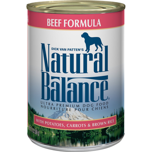 Natural Balance Ultra Premium Beef Formula Canned Dog Food 13Oz - Pet Totality