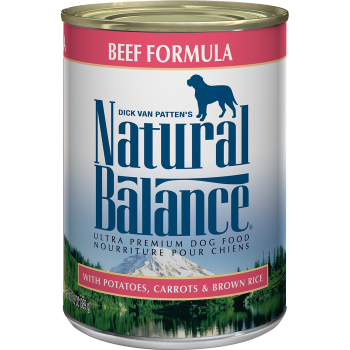 Natural Balance Ultra Premium Beef Formula Canned Dog Food 13Oz