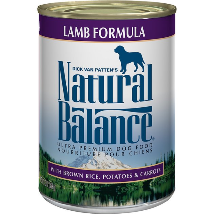 Natural Balance Ultra Premium Lamb Formula Canned Dog Food 13Oz