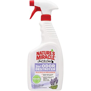 Nature'S Miracle Just For Cats 3In1 Odor Destroyer Lavender 24Oz - Pet Totality