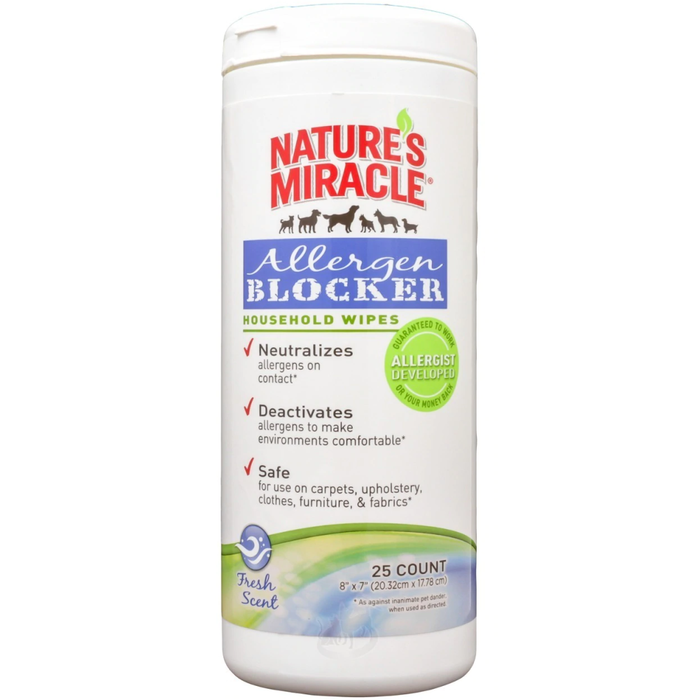 Nature'S Miracle Just For Cats Allergen Neutralizing Pet Wipes 25Ct