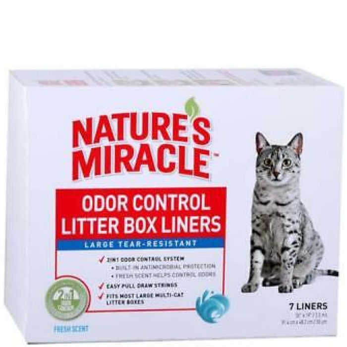 Nature'S Miracle Litter Pan Liners, Large 7Ct