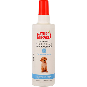 Nature'S Miracle Supreme Odor Control Spring Waters Freshening Spray 8Oz - Pet Totality