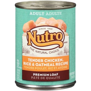 Nutro Chicken, Rice & Oatmeal Recipe Can Dog Food 12Ea/12.5Oz - Pet Totality