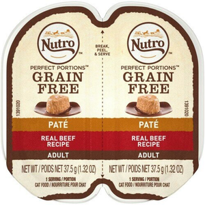 Nutro Perfect Portions Pate Real Beef Wet Cat Food 2.6Oz - Pet Totality