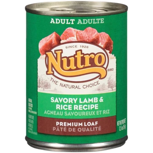 Nutro Savory Lamb & Rice Recipe Can Dog Food 12Ea/12.5Oz - Pet Totality