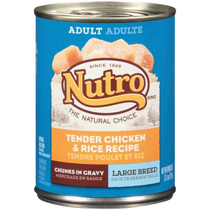 Nutro Weight Management Tender Chicken & Rice Large Breed Can 12Ea/12.5Oz - Pet Totality