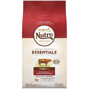 Nutro Wholesome Essentials Beef Dry Dog Food 4.5Lb - Pet Totality