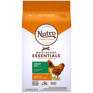 Nutro Wholesome Essentials Chicken & Brown Rice Dry Cat Food 5Lb - Pet Totality